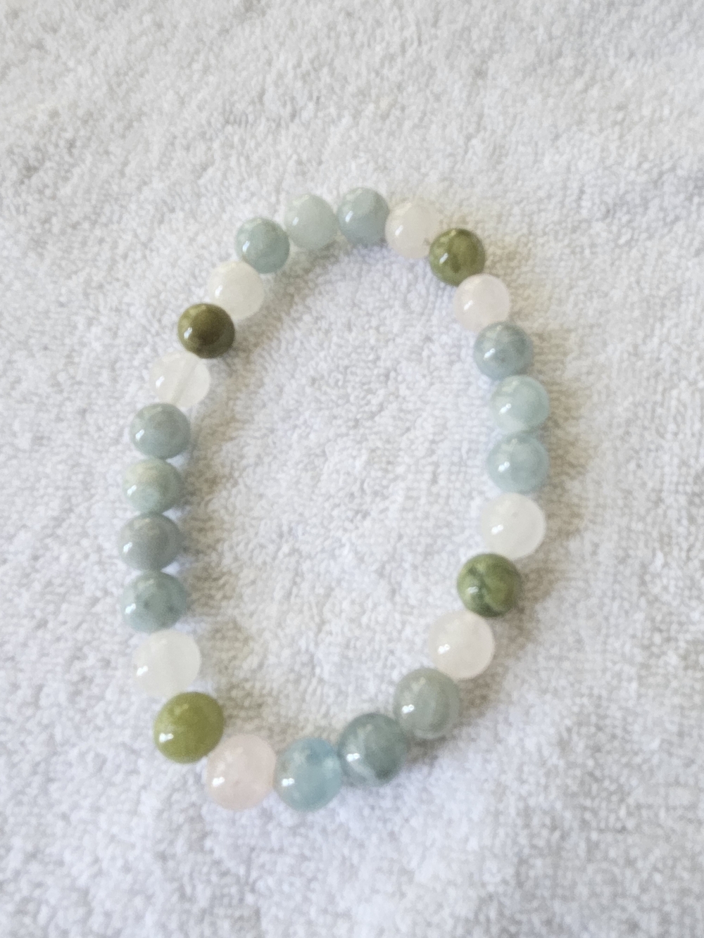 Multi-Gem Beaded Stretch Bracelet